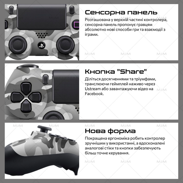 Беспроводной геймпад Sony PlayStation/PC DualShock 4 V2 Grey Camo